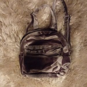 Silver backpack